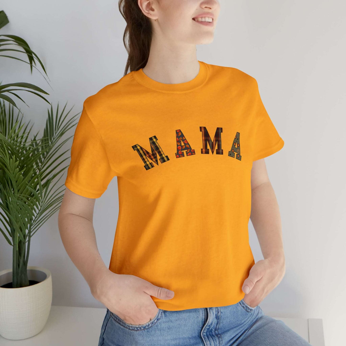 Mama - Jersey Short Sleeve Tee Gold / XS
