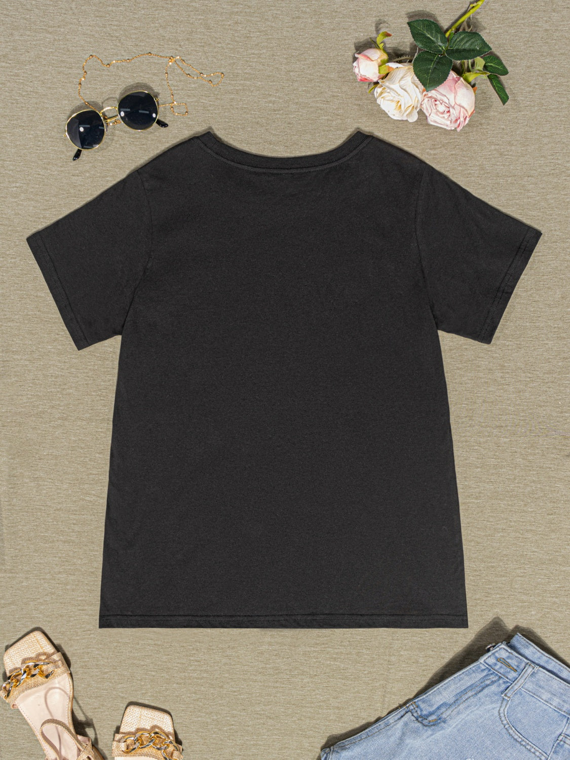 Round Neck Short Sleeve T-Shirt