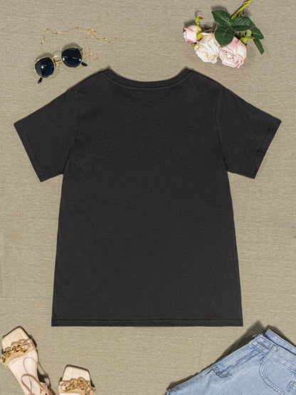 Round Neck Short Sleeve T-Shirt