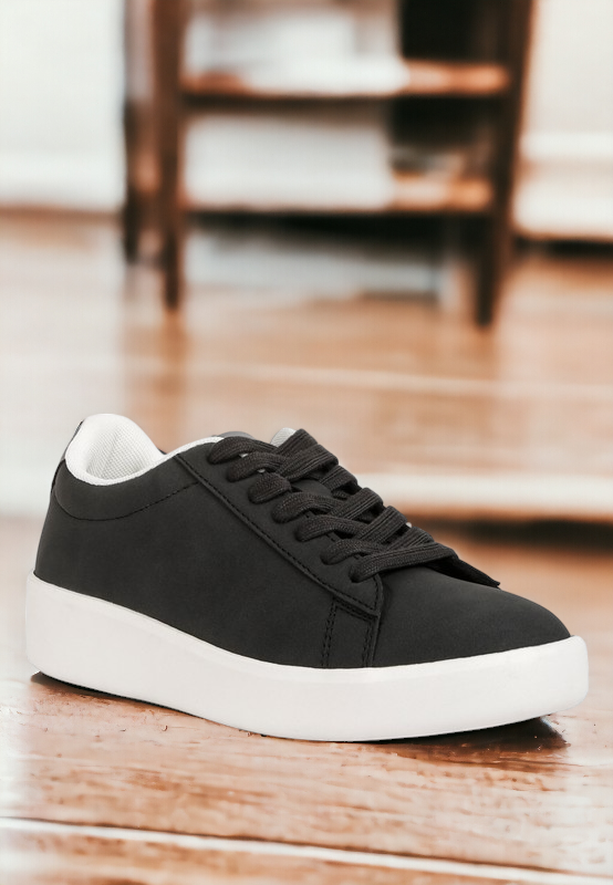 Minky Lace Up Casual Sneakers