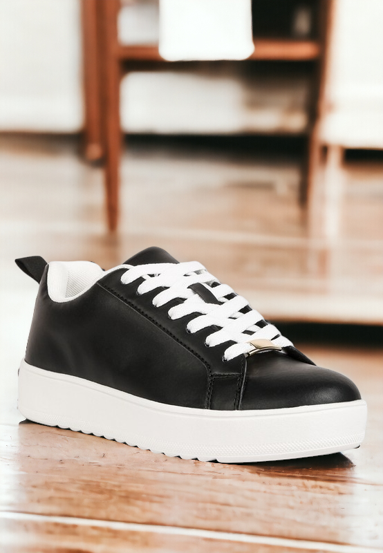 Rouxy Faux Leather Sneakers