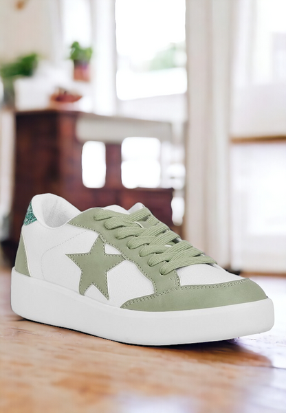 Perry Glitter Detail Star Sneakers