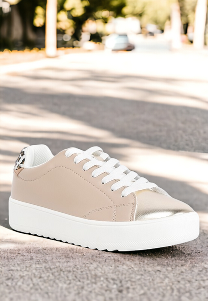 Dory Metallic Accent Sneakers