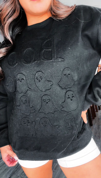 PREORDER: Boo Embossed Sweatshirt