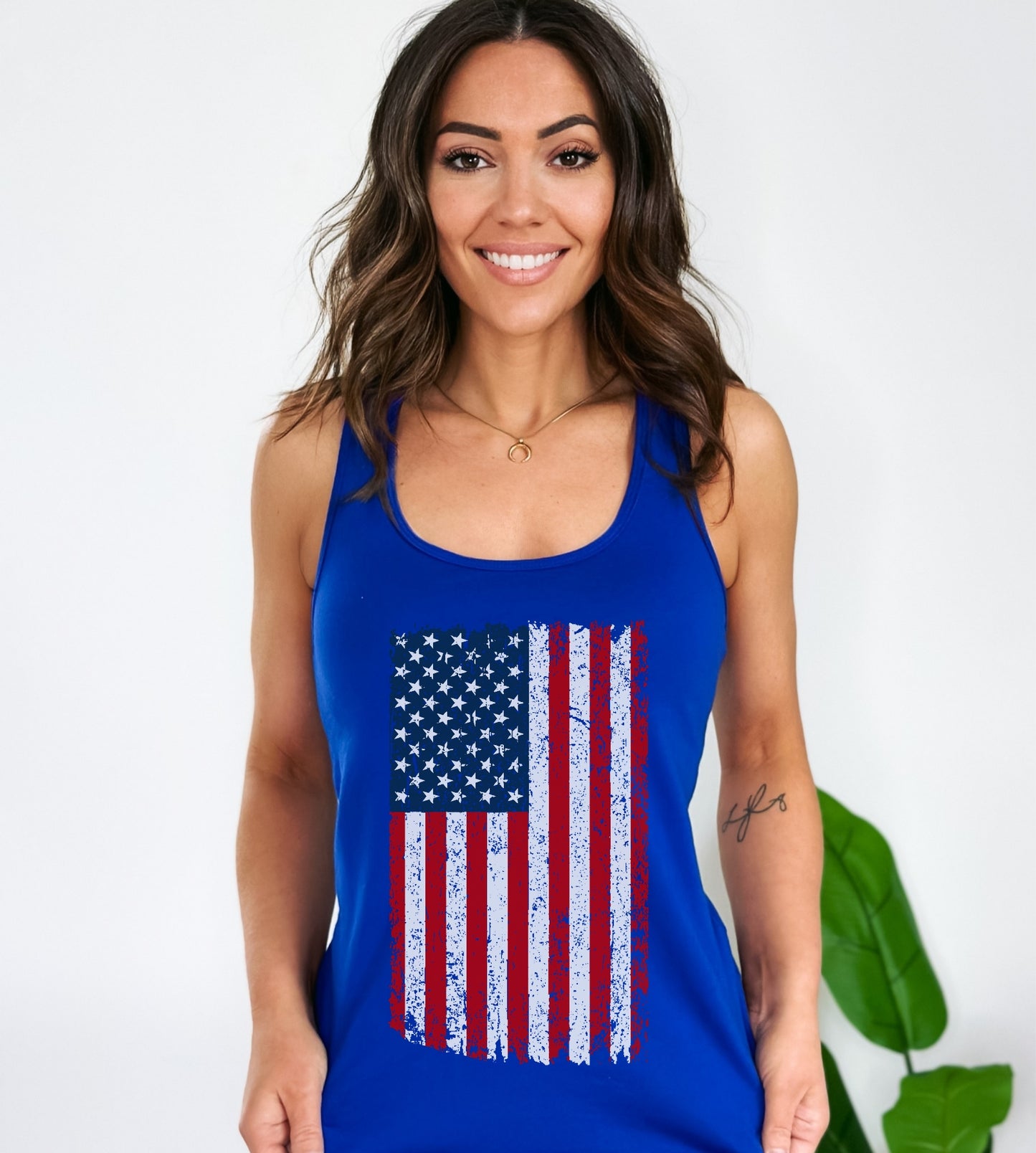 US-Flag Racerback Tank