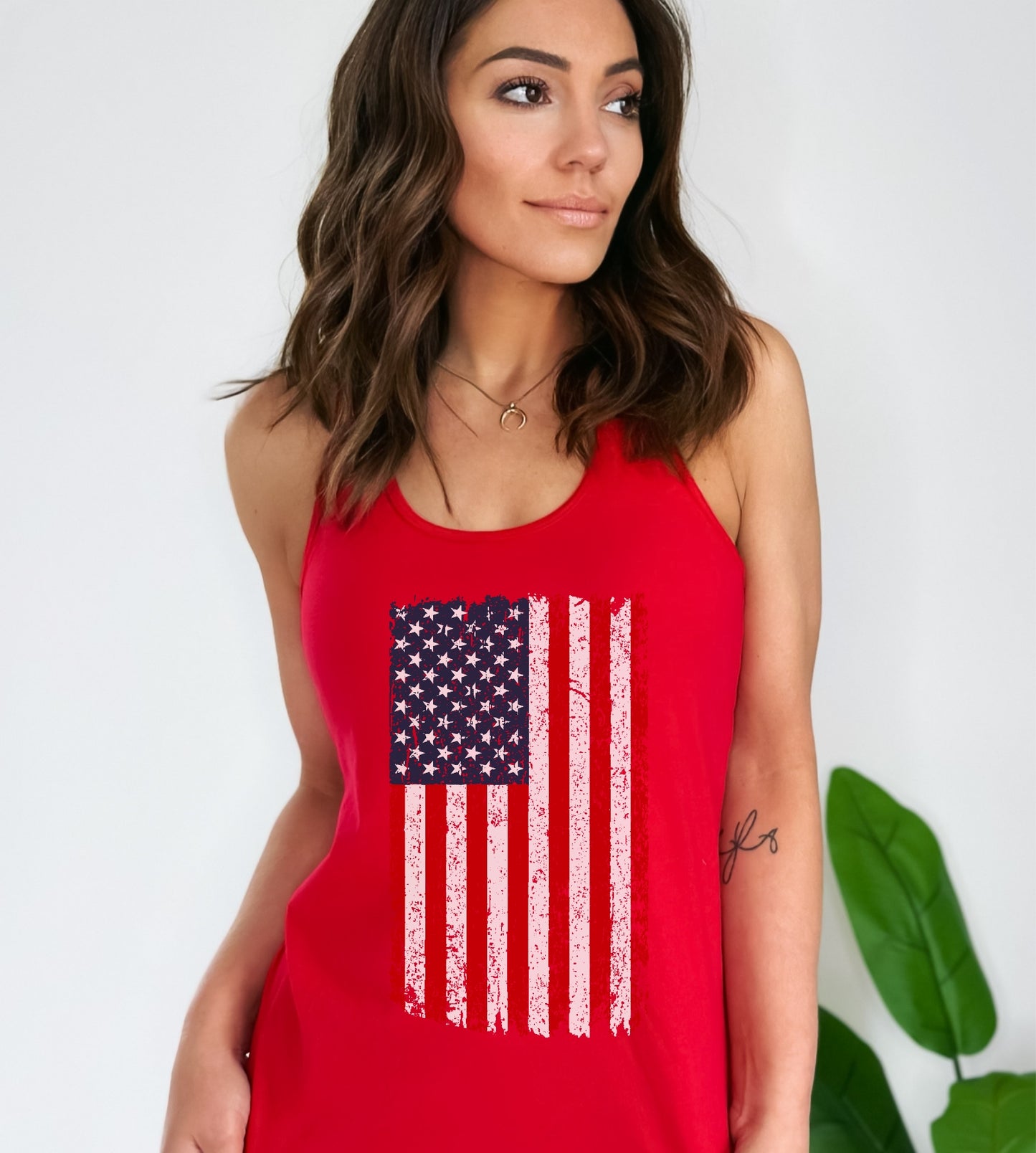 US-Flag Racerback Tank