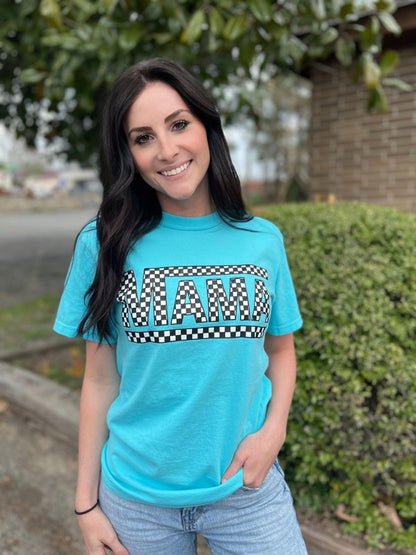 Lagoon Checkered Mama Tee