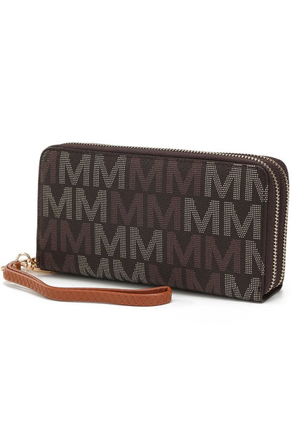 MKF Hofstra M Signature Wallet Wristlet by Mia K