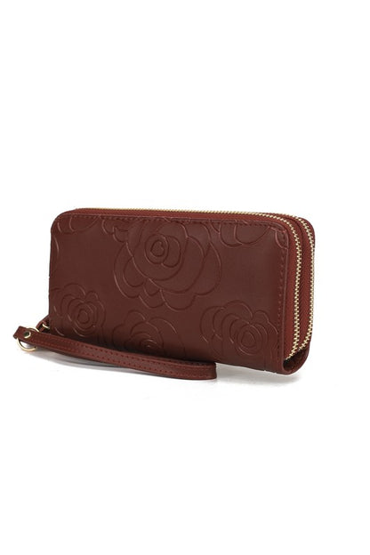 MKF Ellie Genuine Leather Flower Wallet by Mia K