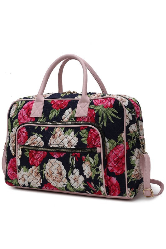 MKF Collection Jayla Botanical Pattern Duffle Bag