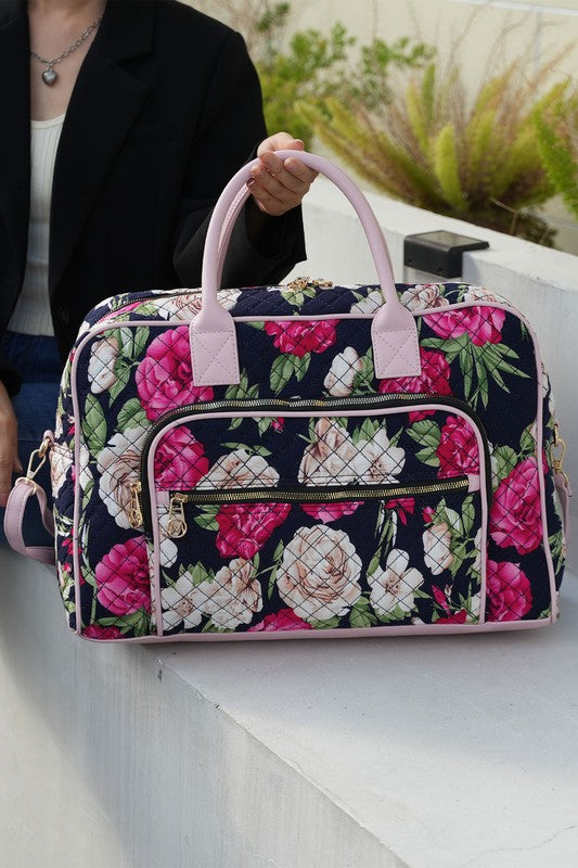 MKF Collection Jayla Botanical Pattern Duffle Bag