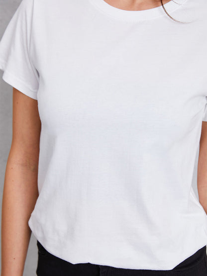 Round Neck Short Sleeve T-Shirt