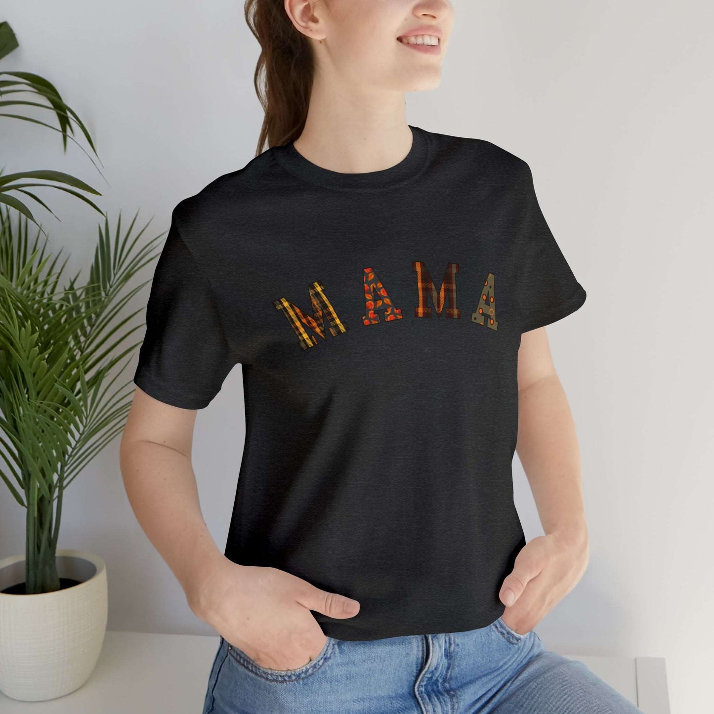 Mama - Jersey Short Sleeve Tee Dark Grey Heather / XS