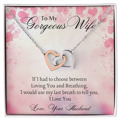 Interlocking Hearts Necklace For Her