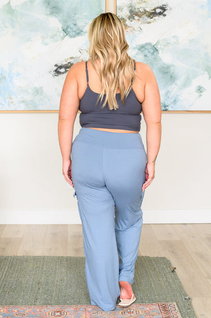 Race to Relax Cargo Pants in Chambray