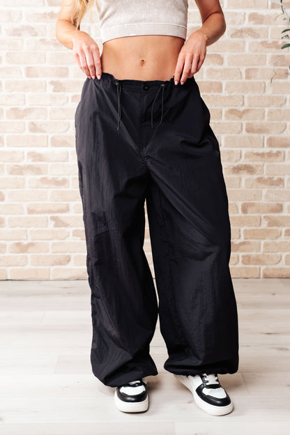 Step Up Joggers in Black