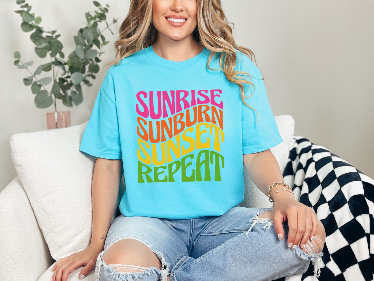 Sunrise, Sunburn, Sunset, Repeat - Graphic Tee