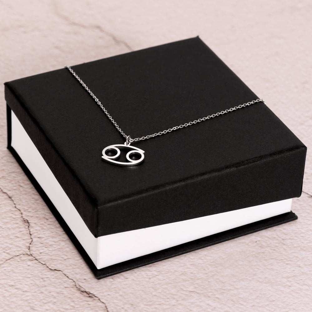 Zodiac Symbol Necklace Polished Stainless Steel / Standard Box / Cancer