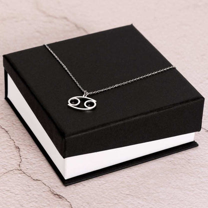 Zodiac Symbol Necklace Polished Stainless Steel / Standard Box / Cancer