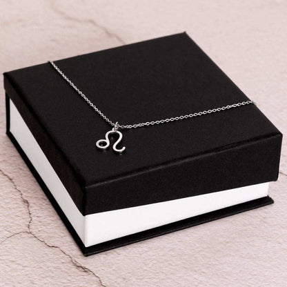 Zodiac Symbol Necklace Polished Stainless Steel / Standard Box / Leo