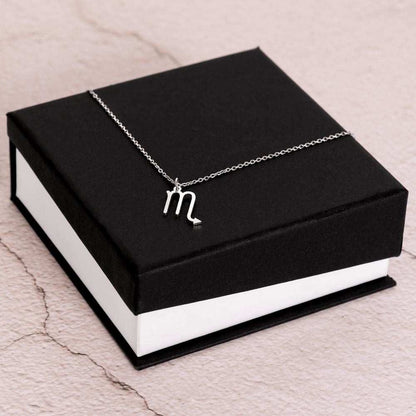 Zodiac Symbol Necklace Polished Stainless Steel / Standard Box / Scorpio