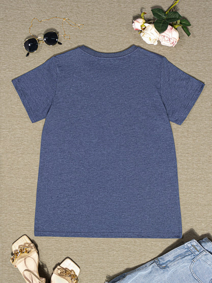 Round Neck Short Sleeve T-Shirt