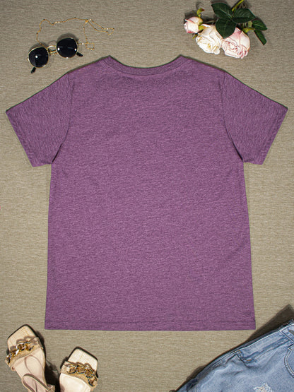 Round Neck Short Sleeve T-Shirt