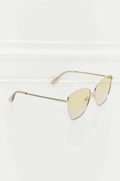 Metal Frame Full Rim Sunglasses Lemon / One Size