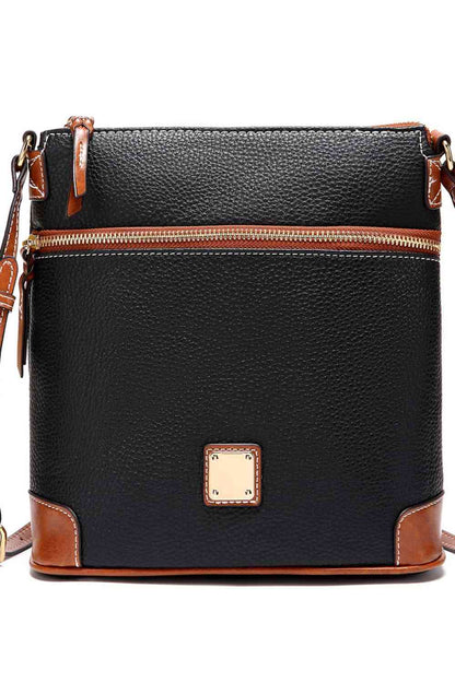 Square Vegan Leather Crossbody Bag