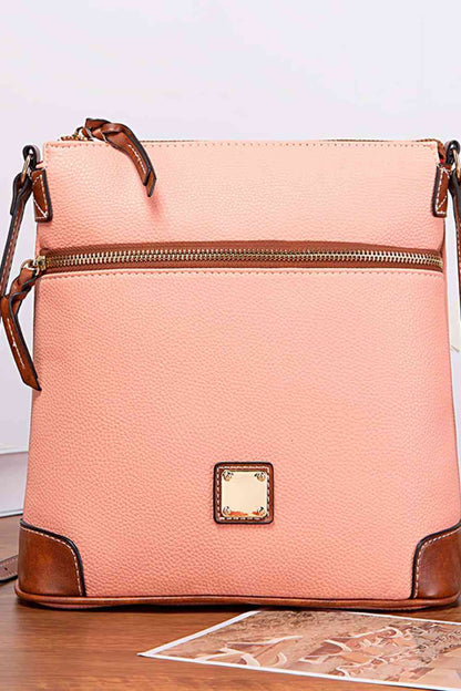 Square Vegan Leather Crossbody Bag