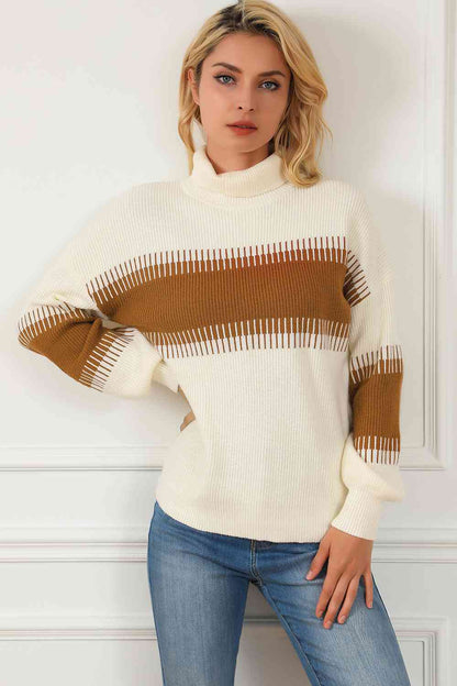 Turtleneck Long Sleeve Sweater