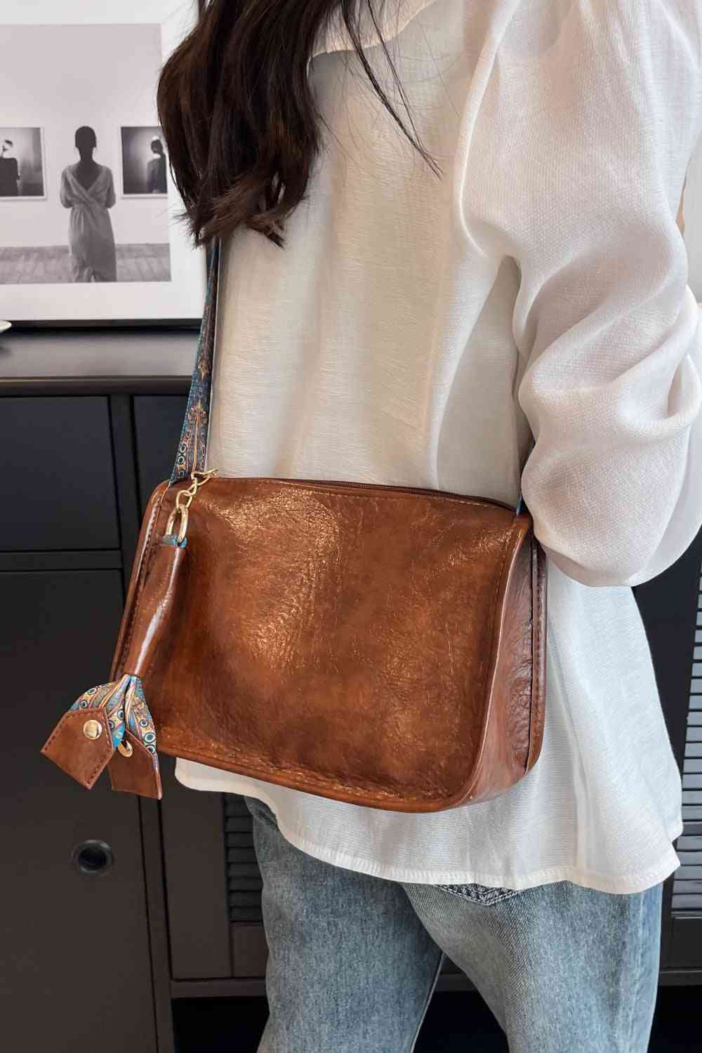 Adored Vegan Leather Crossbody Bag