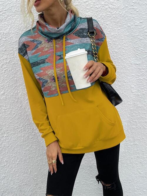 Southwest Drawstring Long-Sleeve Sweatshirt