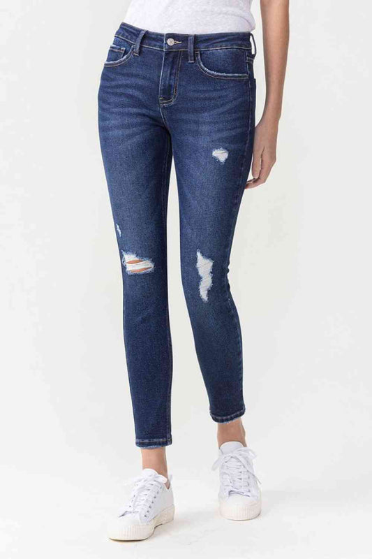 Lovervet Full Size Chelsea Midrise Crop Skinny Jeans Dark / 24