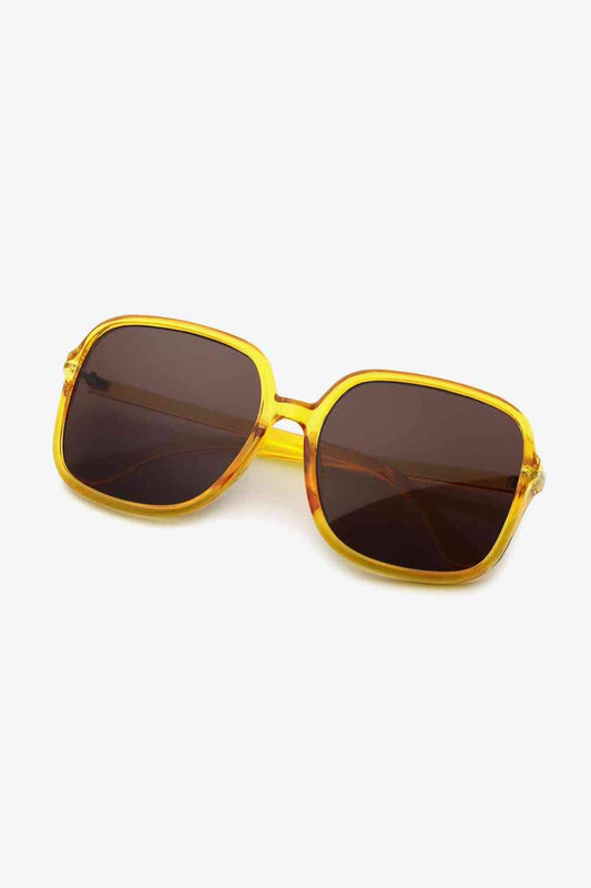 Polycarbonate Square Sunglasses Canary Yellow / One Size