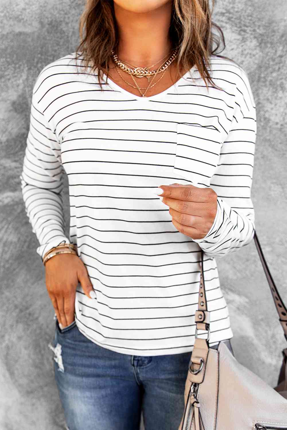 Striped Long Sleeve Top