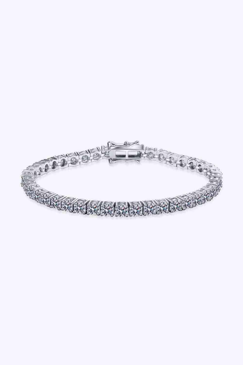 Moissanite Bracelet Silver / One Size