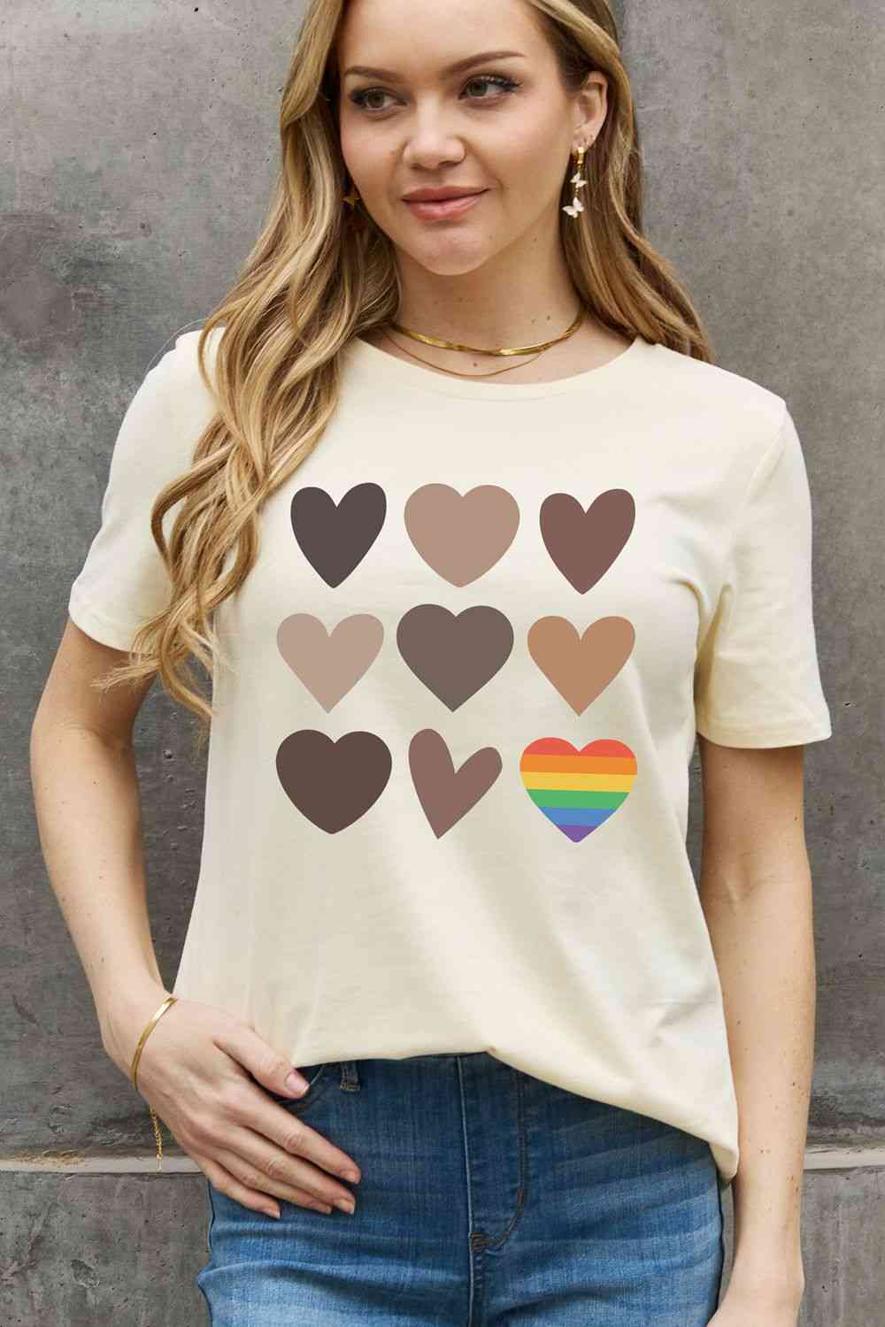 Simply Love Simply Love Full Size Heart Graphic Cotton Tee