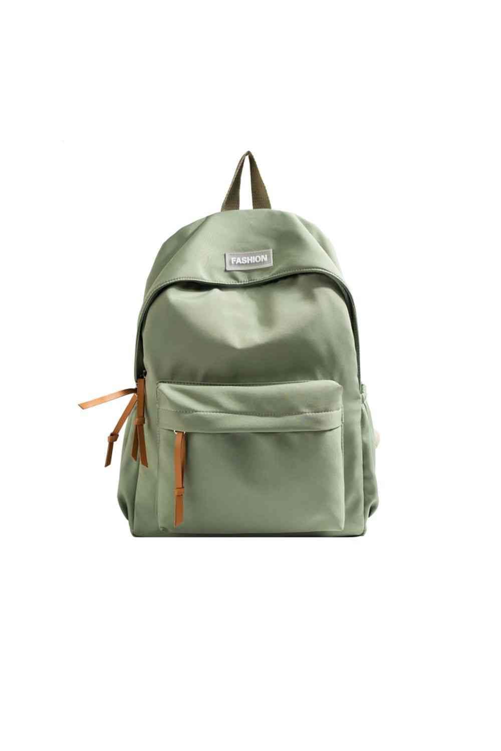 Adored Fashion Polyester Backpack Light Green / One Size