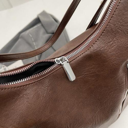 Convertible Vegan Leather Shoulder Bag