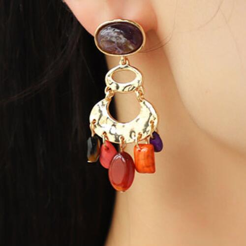 Vibrant Alloy Dangle Earrings