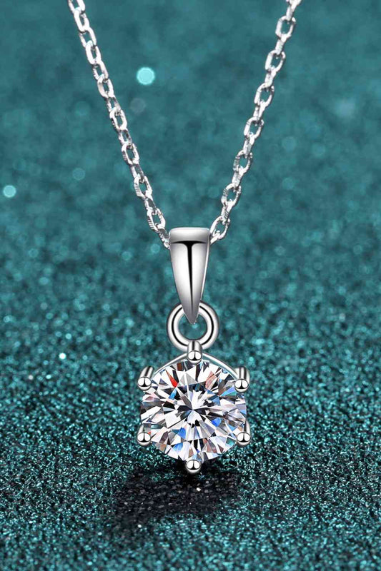 Adored Get What You Need Moissanite Pendant Necklace Silver / One Size
