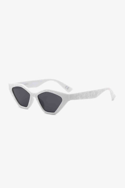 Cat Eye Polycarbonate Sunglasses Light Gray / One Size