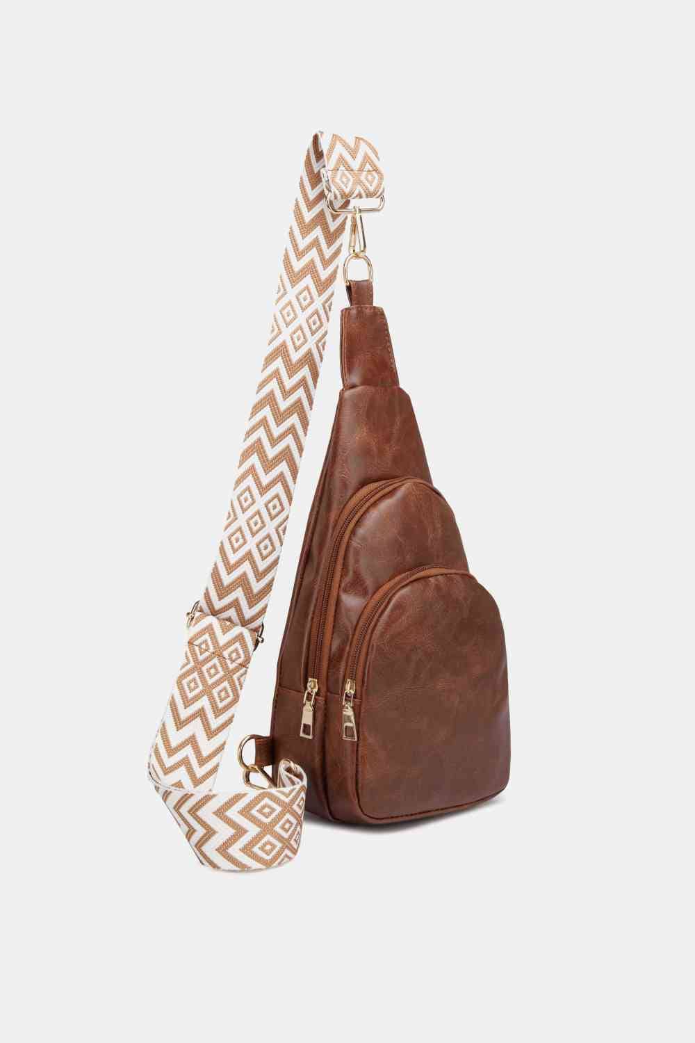 Faux Leather Sling Bag