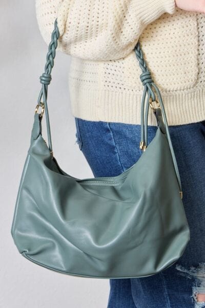 SHOMICO Braided Strap Shoulder Bag BLUE / One Size