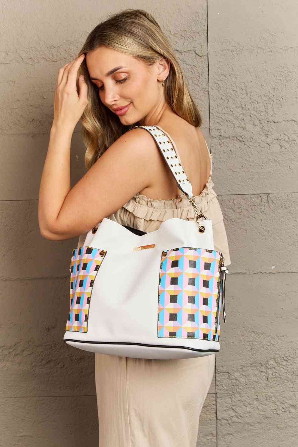 Nicole Lee USA Quihn 3-Piece Handbag Set White / One Size