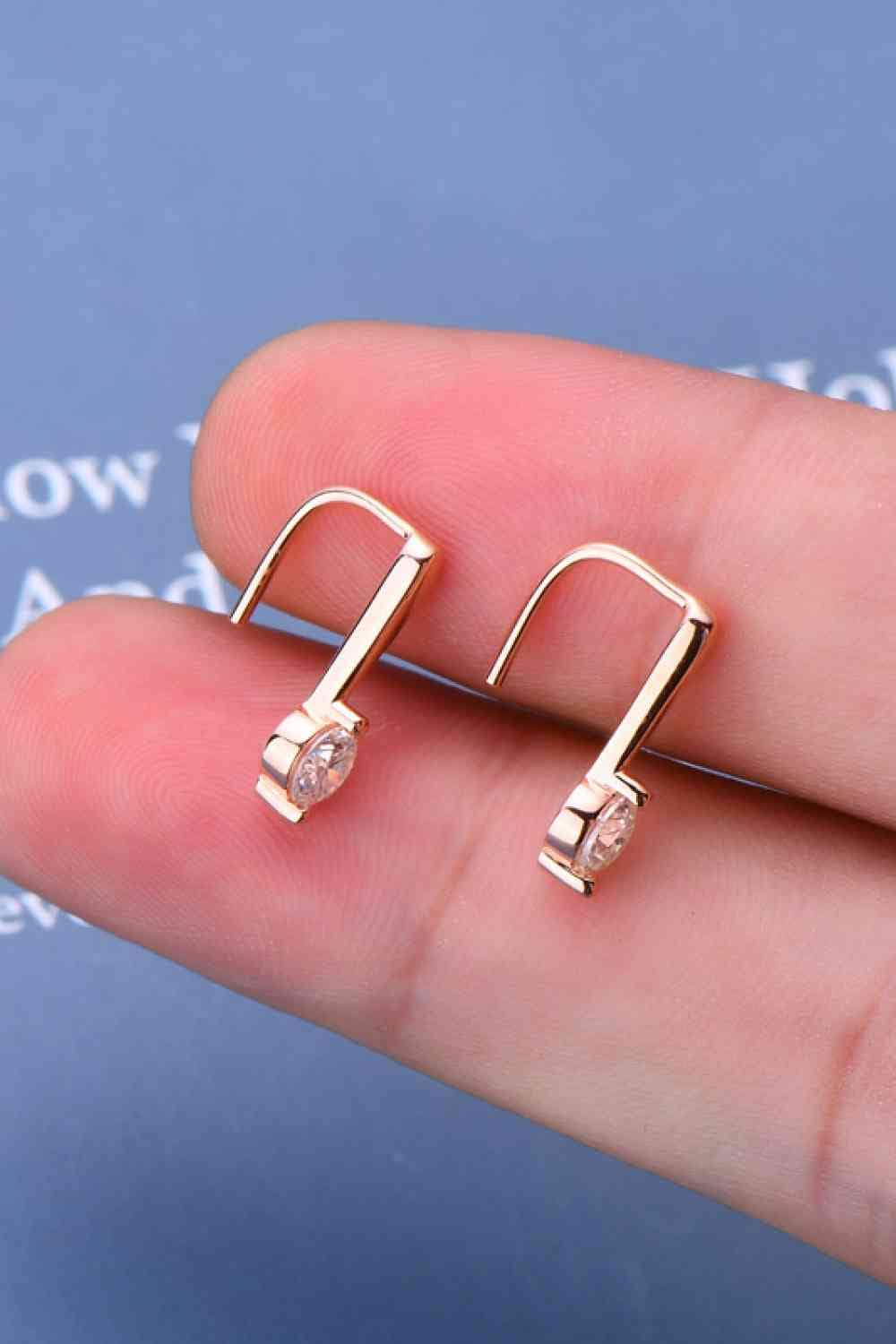 Drop Moissanite 925 Sterling Silver Earrings