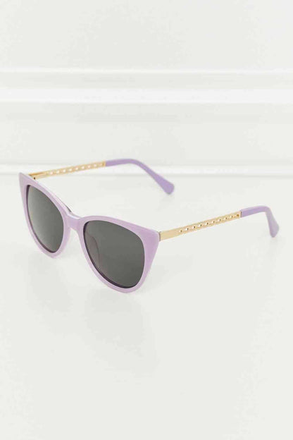 Cat-Eye Acetate Frame Sunglasses Lavender / One Size