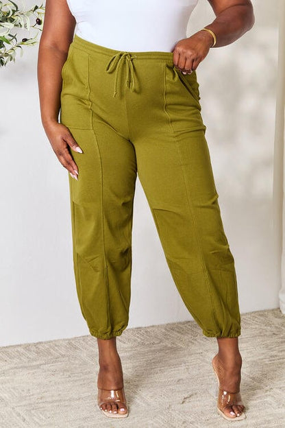 Culture Code Full Size Drawstring Sweatpants with pockets True Moss / S