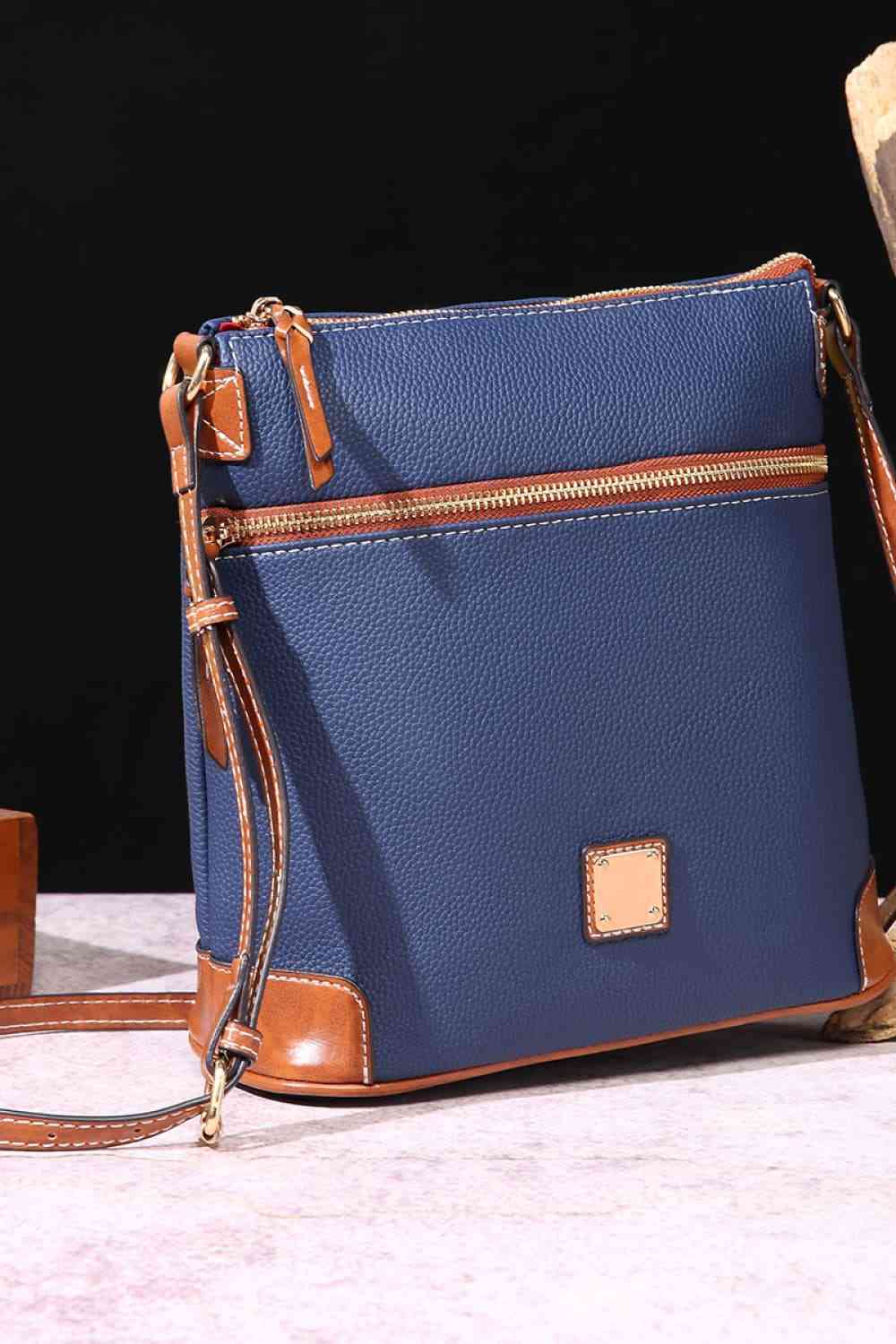 Square Vegan Leather Crossbody Bag